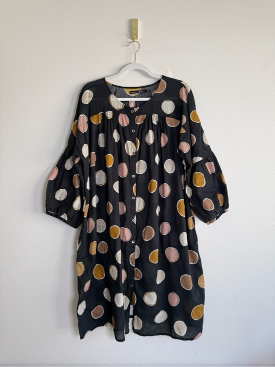 Gudrun Sjoden Tops - gudrun sjöden organic cotton large polka dot button down dress Sz L